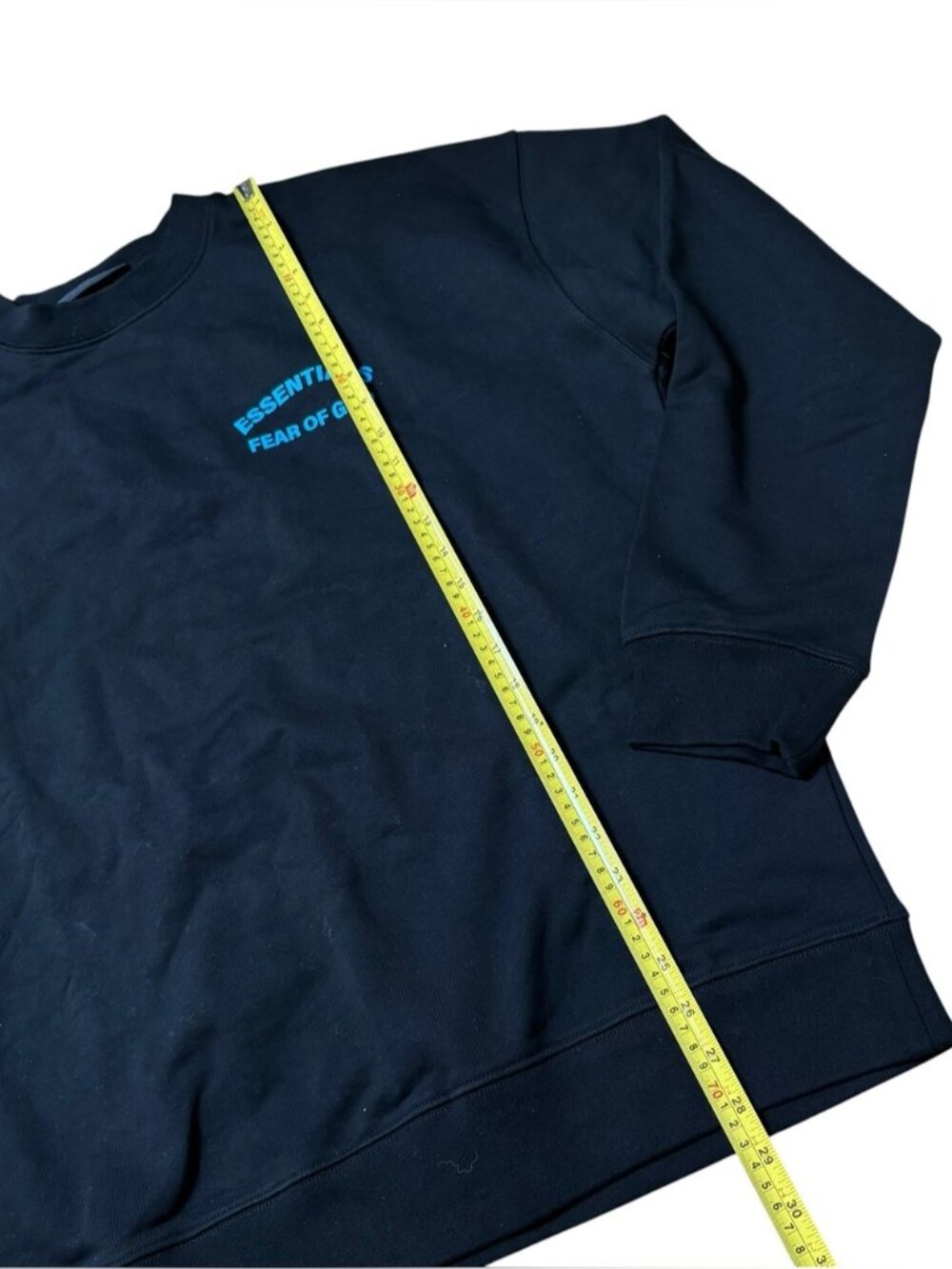 Essentials Fear of God Crewneck Sweater Black and Blue Size Large - Picture 8 of 9